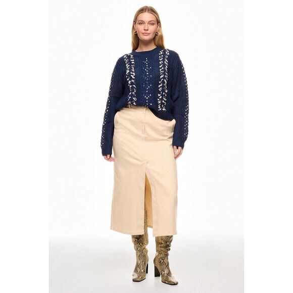 Jason Wu x RTR  Woven Detail Sweater - Picture 3 of 8